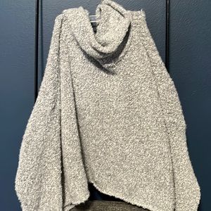 Free People Boyfriend Cowlneck M - Blue